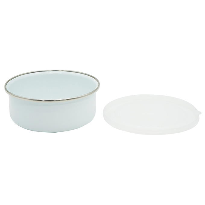 【まとめ買い】ホーローフタ付容器 12cm 0330/314605