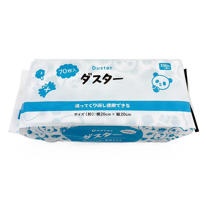 【まとめ買い】ダスター 70枚 パンダ柄 0834/314885
