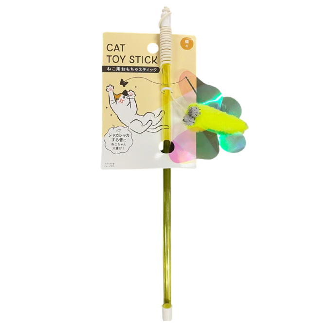 【まとめ買い】ねこ用おもちゃスティック 蝶々デザイン 0834/315272
