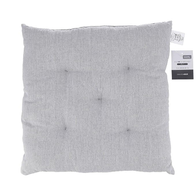 【まとめ買い】インド綿 シートクッション グレー 1635/315590