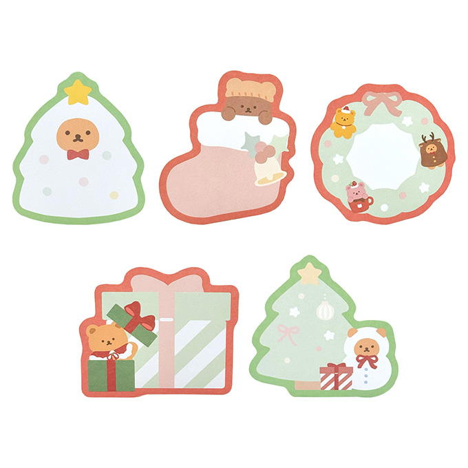 【まとめ買い】フレークシール ベアクリスマス柄 0936/316111