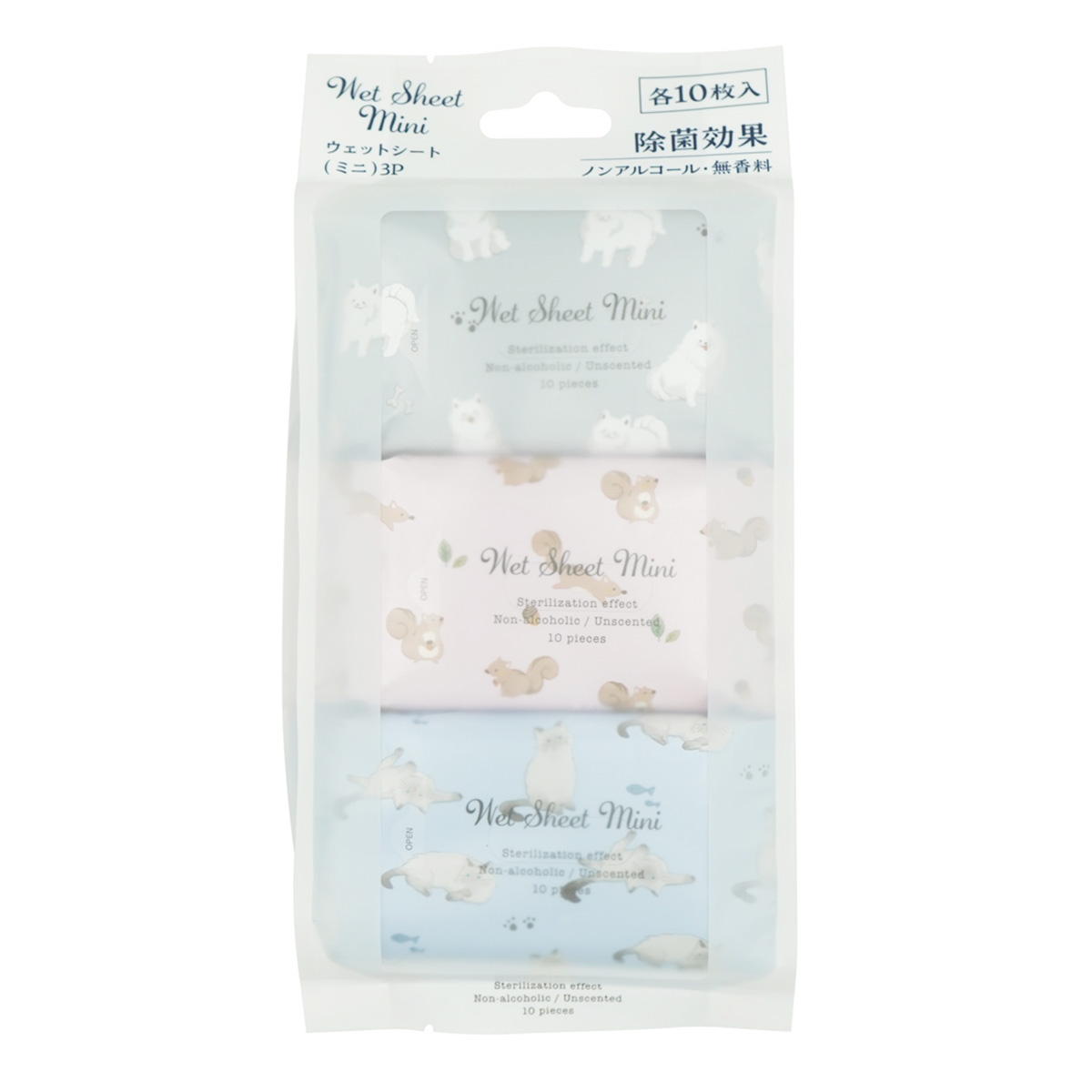 【まとめ買い】ウェットシートミニ アニマル 10枚3個パック 0330/317854