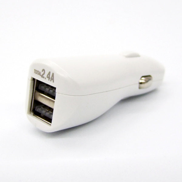 【まとめ買い】カーチャージャー スマホ充電器 車載充電器 シガーソケット USBシガープラグ 2ポート 2.4A 1550/320117
