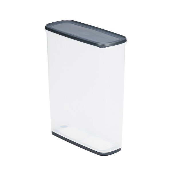 【まとめ買い】食品保存容器 乾物ストッカー6.0 乾物保存容器 クリアーブラック ストック収納 1978/320183