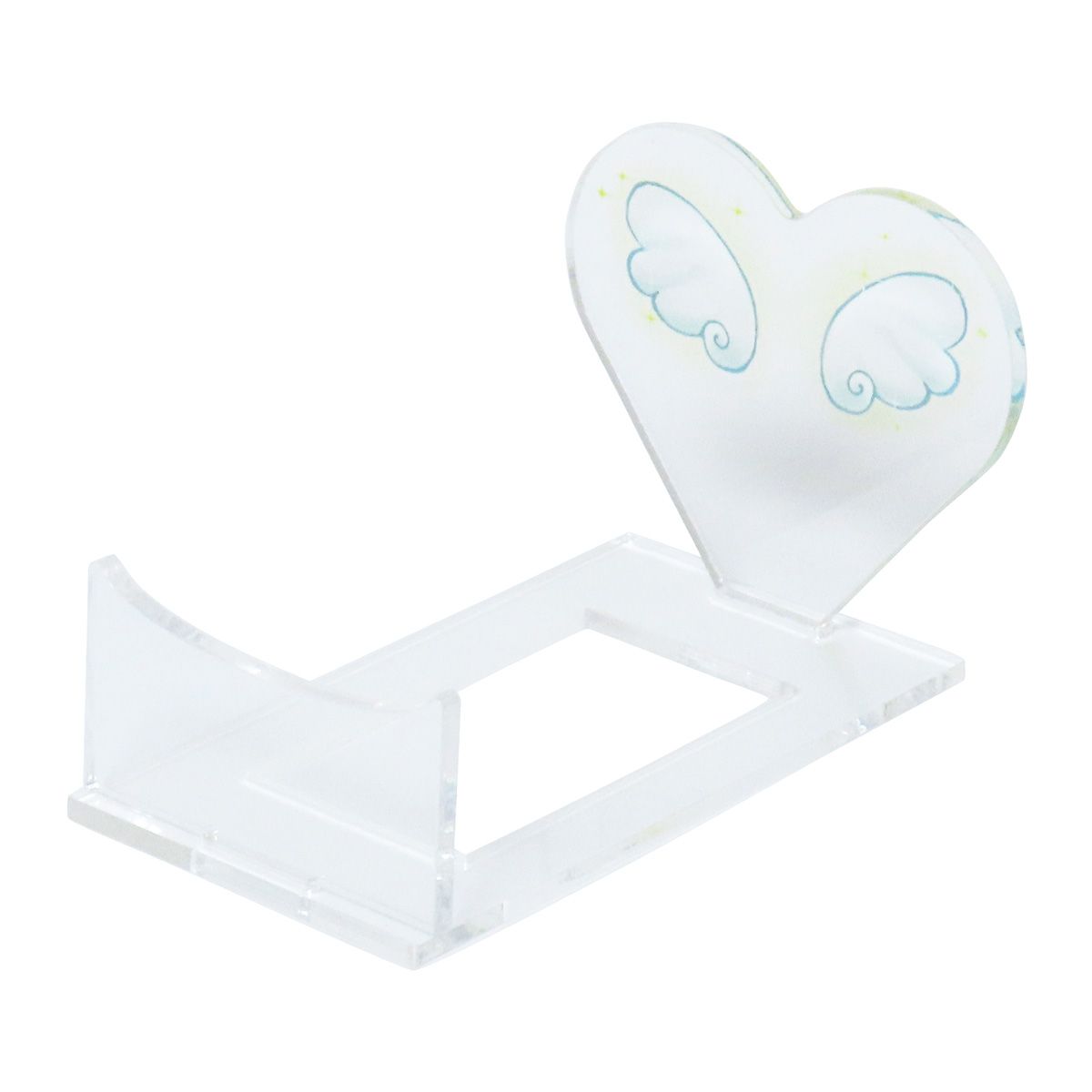 【まとめ買い】アクリルスタンド アクスタ 背景付きぬいぐるみスタンド 天使の羽柄 俵型ぬい用 ぬい活 0490/322241