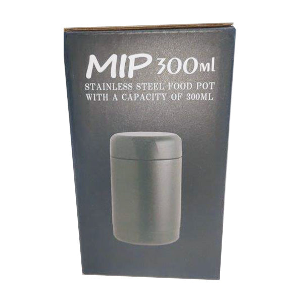 【まとめ買い】弁当箱 ランチジャー 保温 フードポット ステンレス 女性 フードマグ スープポッド MIP リビング 300ml ブラック 1600/323070