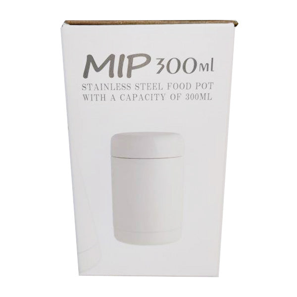 【まとめ買い】弁当箱 ランチジャー 保温 フードポット ステンレス 女性 フードマグ スープポッド MIP リビング 300ml ホワイト 1600/323071
