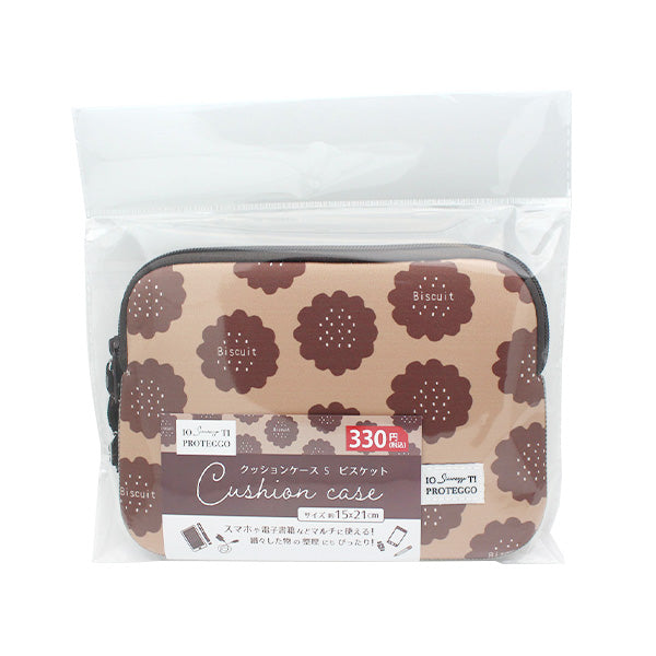 【まとめ買い】タブレットケース クッションケース S ビスケット柄 15x21x1cm 1523/323462