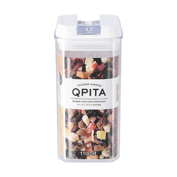 【まとめ買い】食品保存容器 保存ボトル キャニスター スタッキングロックキャニスターキュピタ1100ml 幅10×奥10×高20cm ストック収納 1635/323856