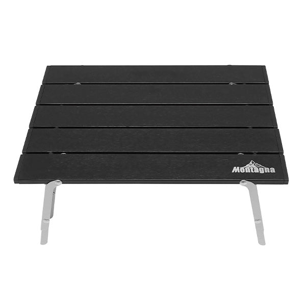 【まとめ買い】アウトドアテーブル ポータブルテーブル ローテーブル コンパクト Montagna モンターナ 折りたたみ 高さ2段階調整 40cm HAC3018 1571/323893