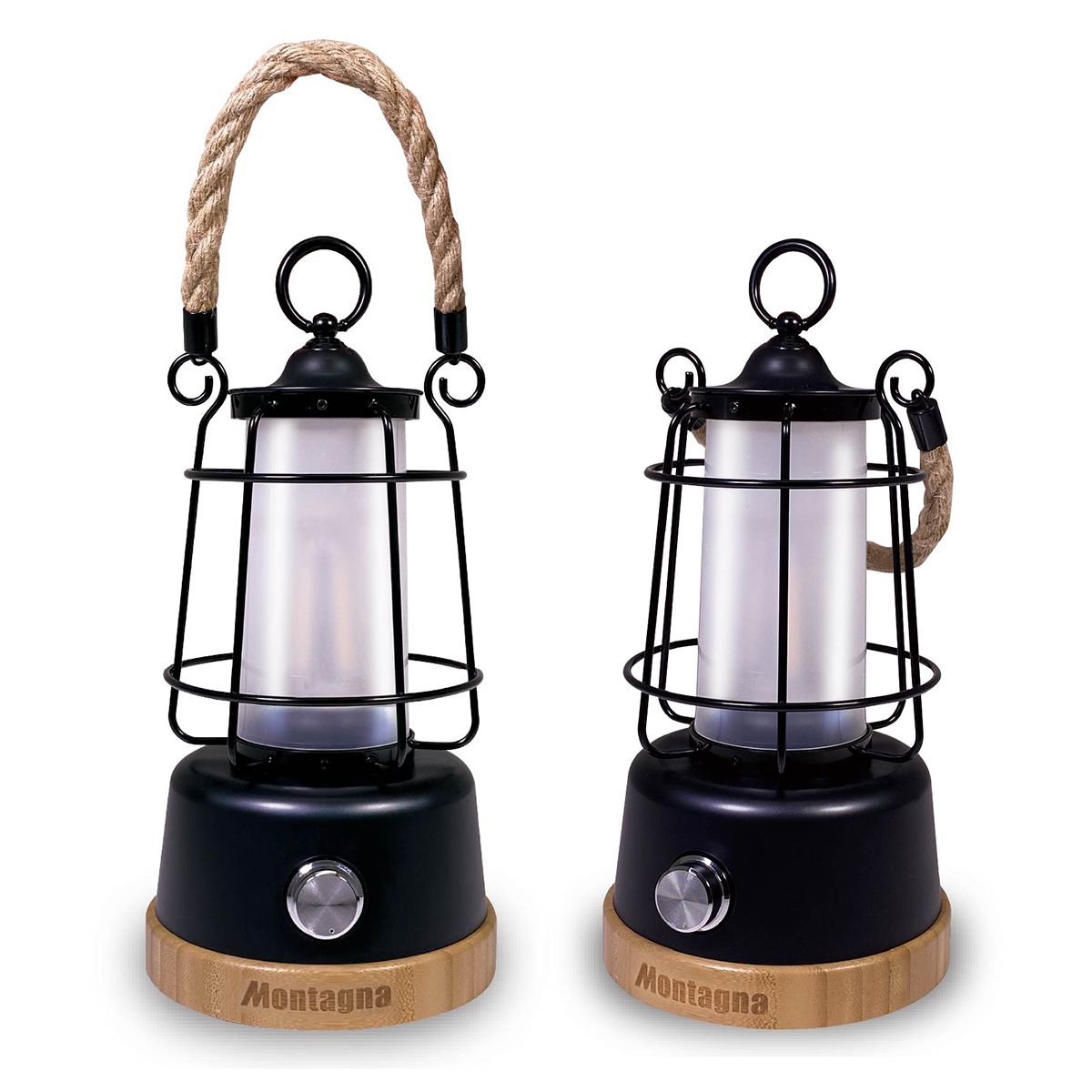 【まとめ買い】ランタン 充電式 おしゃれ Montagna モンターナ アンティーク風 調光/調色ランタン 1571/323894