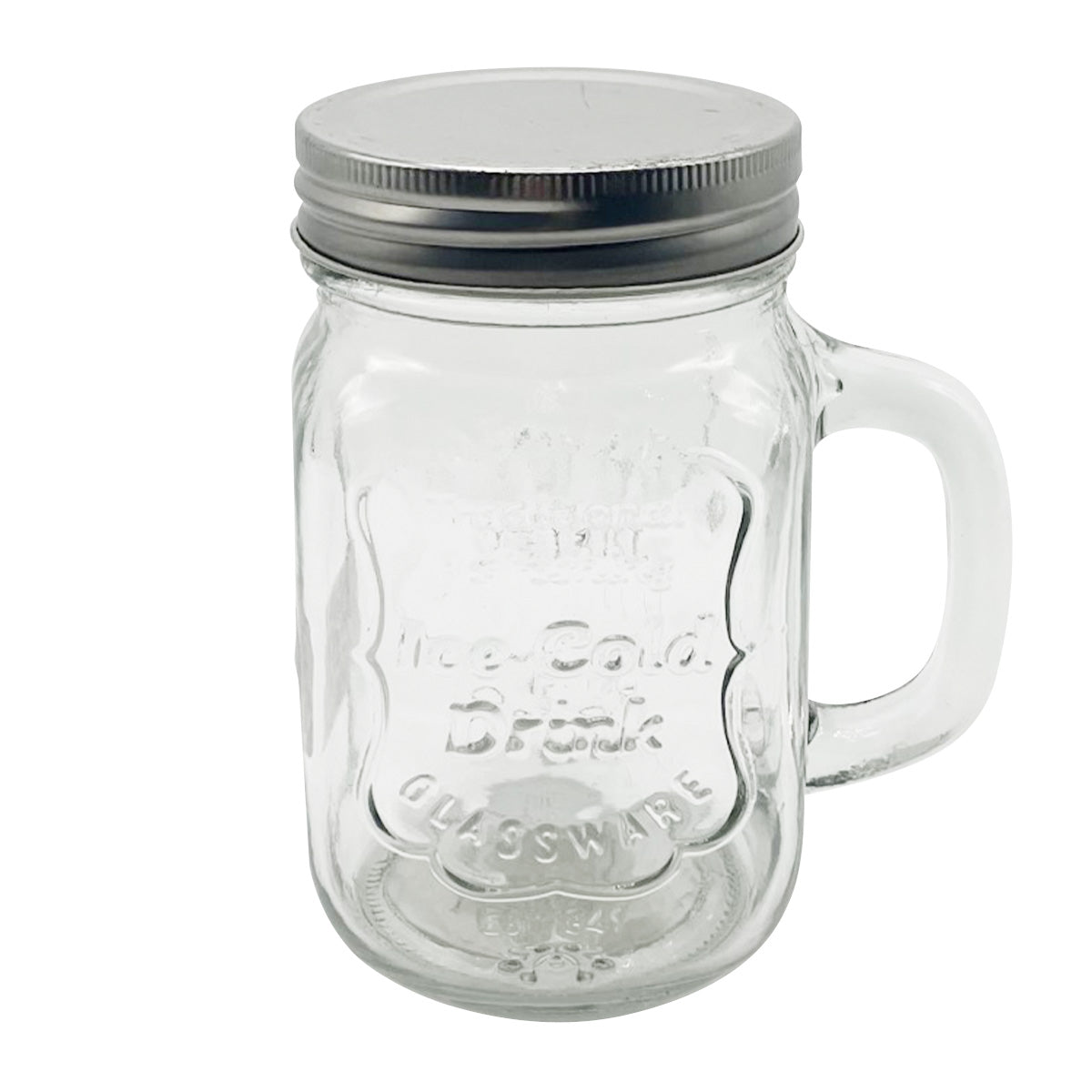 【まとめ買い】ガラス瓶 コップ カップ ドリンクジャー フラット 420ml 1516/323919