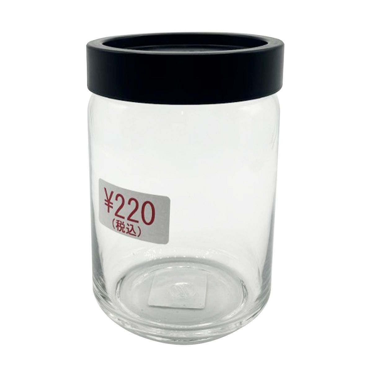 【まとめ買い】食品保存ボトル ガラス瓶 キャニスター HT248 スタックジャーL 650ml 黒 1516/323923