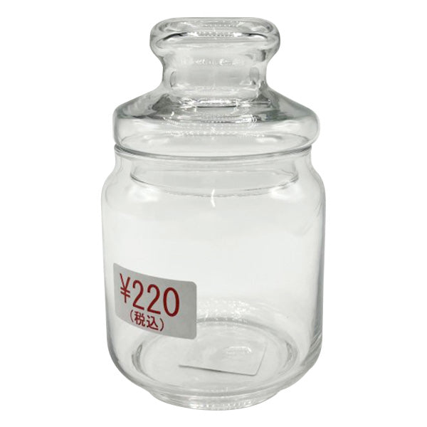 【まとめ買い】ガラス瓶 キャニスター 食品保存容器 保存ボトル ポップジャーガラス蓋 M 500ml HT241 1516/323928