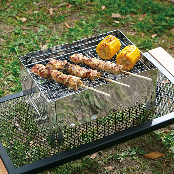 【まとめ買い】【WEB限定】武田コーポレーション BBQ・焼肉・グリル シルバー 30×21×15cm ウルトラコンパクトグリル UCG22-3021 1401/323984