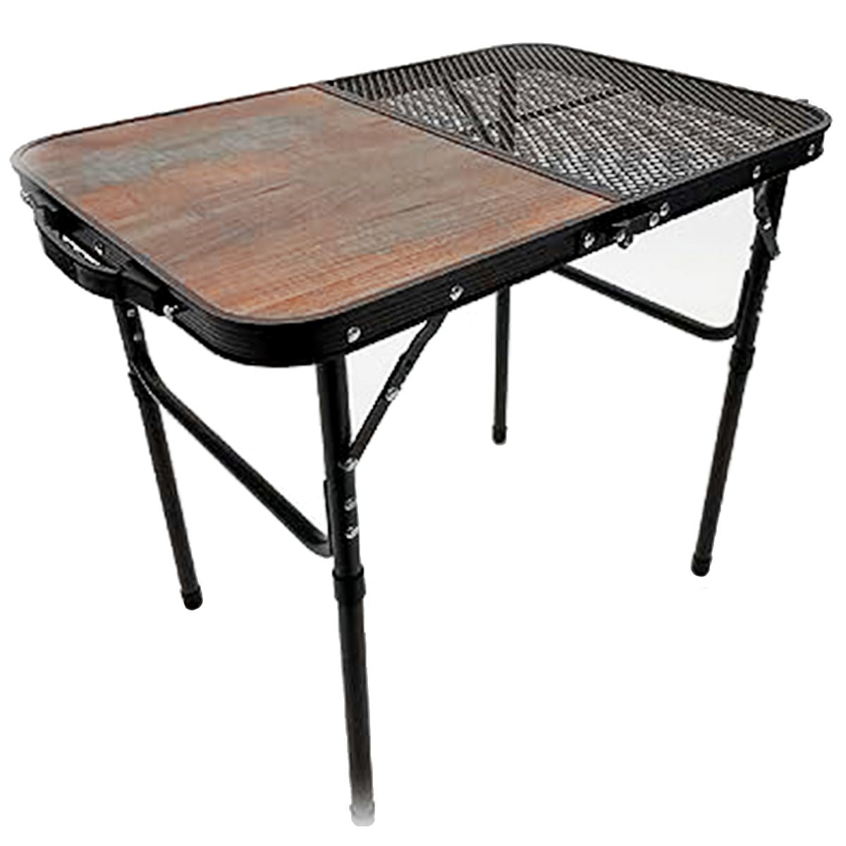 【まとめ買い】【WEB限定】アウトドアテーブル 武田コーポレーション テーブル アルミ ヴィンテージブラウン 60×40×54cm ヴィンテージ調2WAY 1401/324012