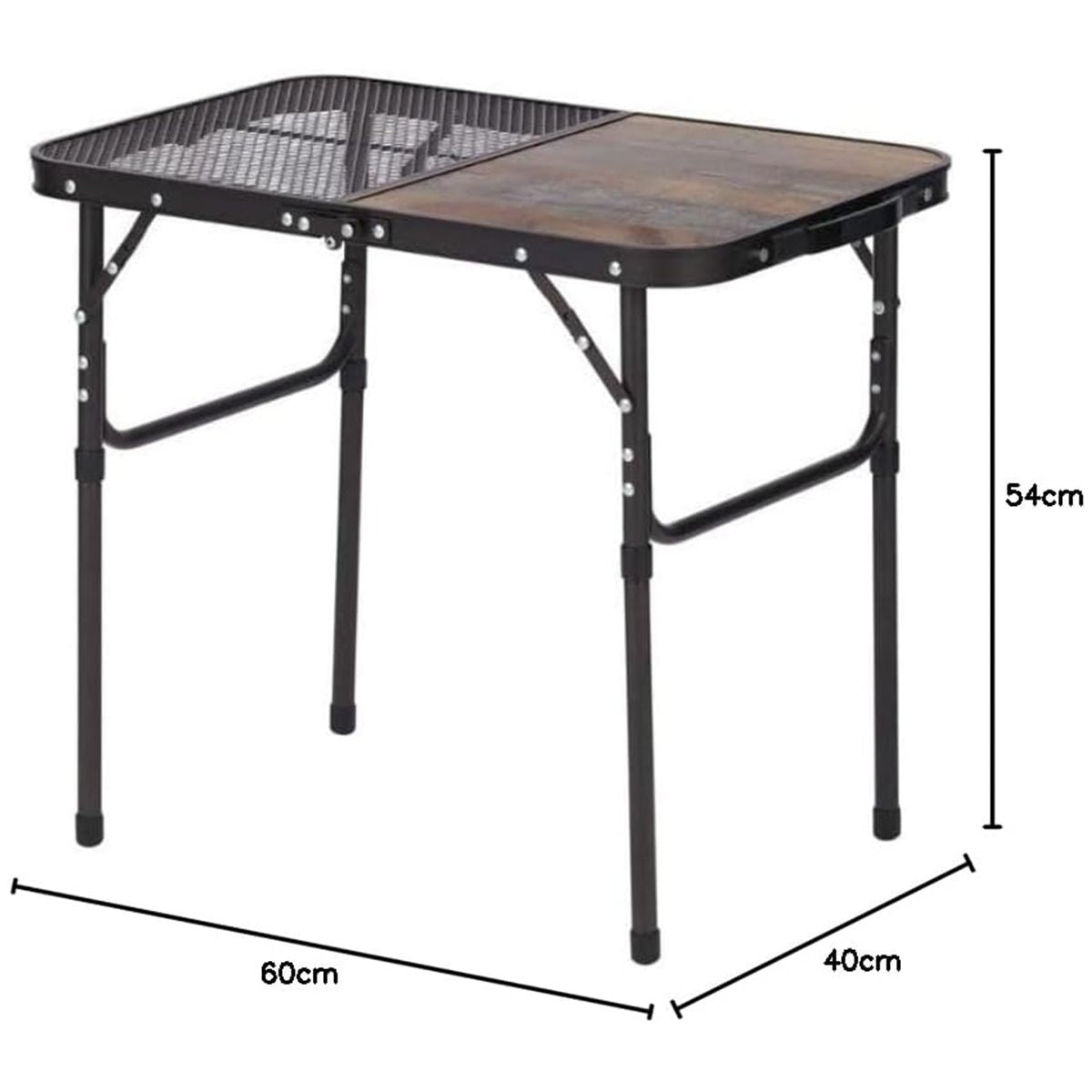 【まとめ買い】【WEB限定】アウトドアテーブル 武田コーポレーション テーブル アルミ ヴィンテージブラウン 60×40×54cm ヴィンテージ調2WAY 1401/324012