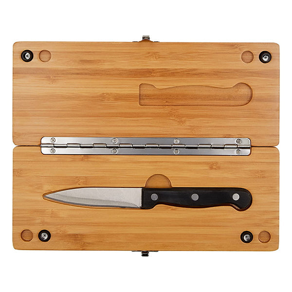 【まとめ買い】【WEB限定】まな板ナイフセット アウトドア 武田コーポレーション コンパクトナチュラル 25.6×20×1.7cm CCB-256200 1401/324021