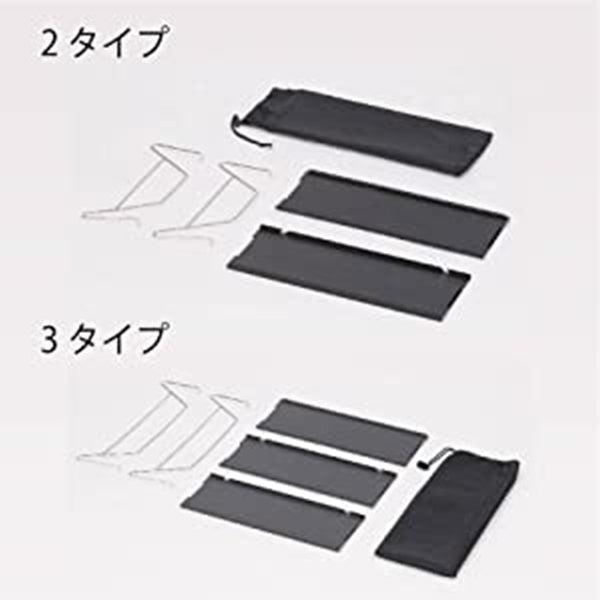 【まとめ買い】【WEB限定】アウトドアテーブル 武田コーポレーション アルミ グレー 35×25×10cm アルミボードテーブル 2タイプ ABT22-2TP 1401/324065