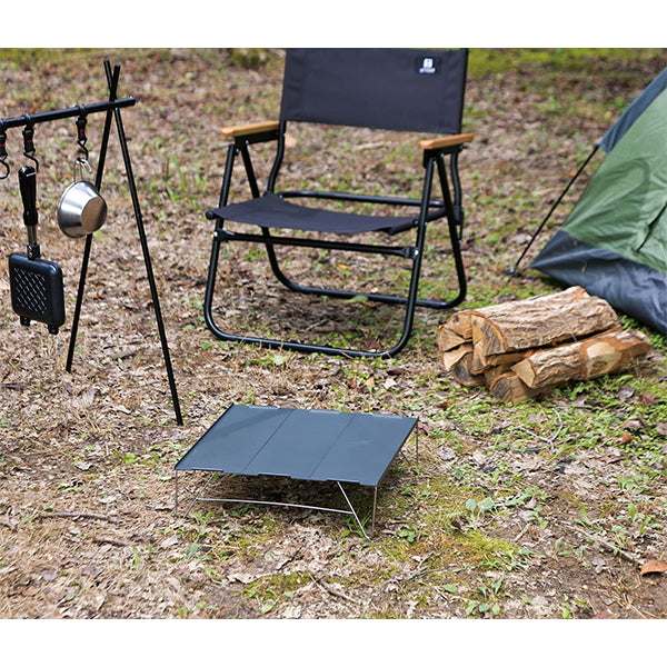 【まとめ買い】【WEB限定】アウトドアテーブル 武田コーポレーション アルミ グレー 35×25×10cm アルミボードテーブル 2タイプ ABT22-3TP 1401/324066