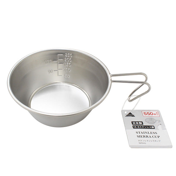 【まとめ買い】シェラカップ 直火可能 アウトドア ステンレス 320ml 0330/324629