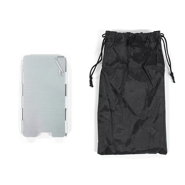 【まとめ買い】ウインドスクリーン 風よけ 防風板 折りたたみ式 アルミ 8枚 0330/324694