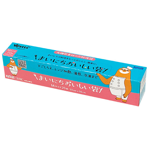 【まとめ買い】調理バッグ 料理バッグ 料理袋 湯煎 下ごしらえ 冷凍可 PB.まいにちおいしい袋 M 20枚 9001/326365