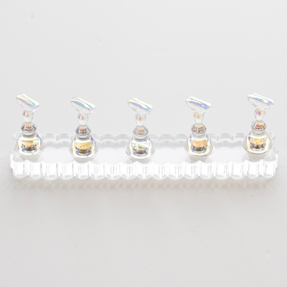 【まとめ買い】ネイルチップスタンド5P 台座付き0847/327246