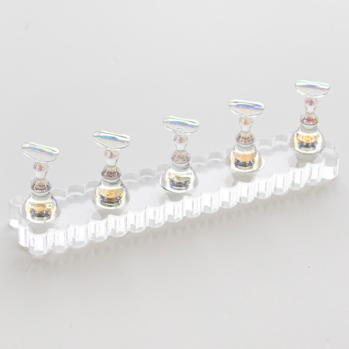 【まとめ買い】ネイルチップスタンド5P 台座付き0847/327246