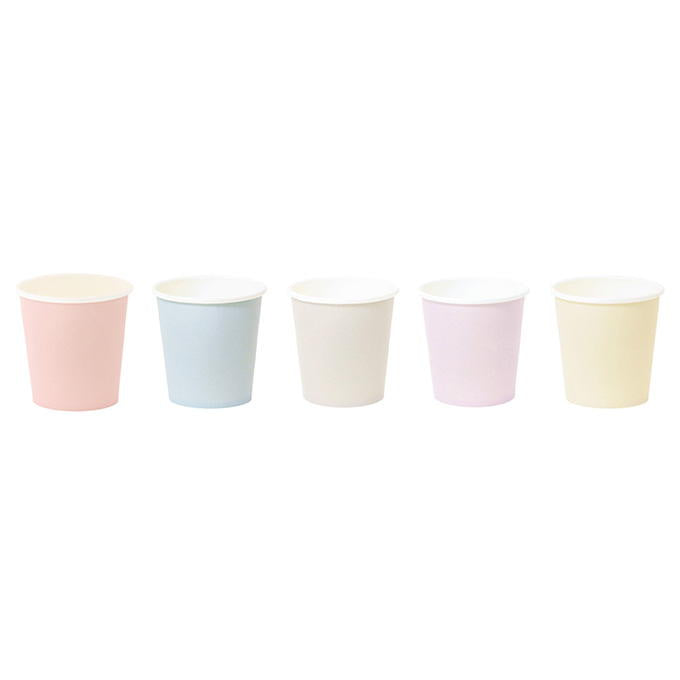 【まとめ買い】ペーパーカップソフトカラー 100ml 30個 0490/327602