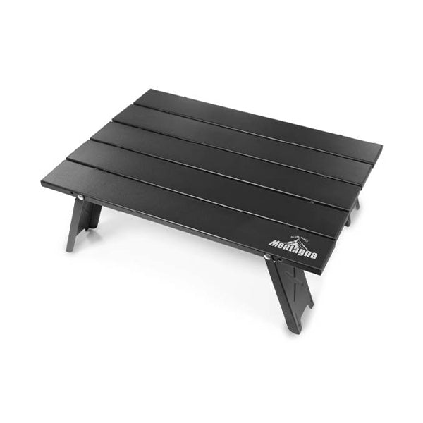 【まとめ買い】【WEB限定】アウトドアテーブル 折りたたみ ローテーブル Montagna モンターナ アウトドア キャンプ 40×29cm ブラックアルミテーブル HAC3017 1571/328504