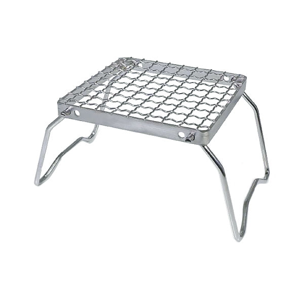 【まとめ買い】【WEB限定】グリルスタンド クッカースタンド Montagna モンターナ アウトドアグリルスタンド 五徳 シルバー W25×D18×H12cm HAC2891 シルバー 1571/328528
