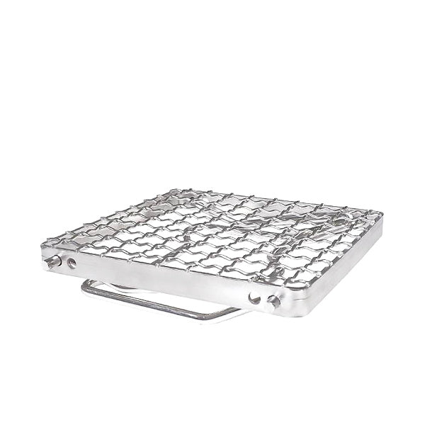 【まとめ買い】【WEB限定】グリルスタンド クッカースタンド Montagna モンターナ アウトドアグリルスタンド 五徳 シルバー W25×D18×H12cm HAC2891 シルバー 1571/328528