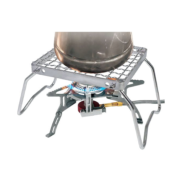 【まとめ買い】【WEB限定】グリルスタンド クッカースタンド Montagna モンターナ アウトドアグリルスタンド 五徳 シルバー W25×D18×H12cm HAC2891 シルバー 1571/328528