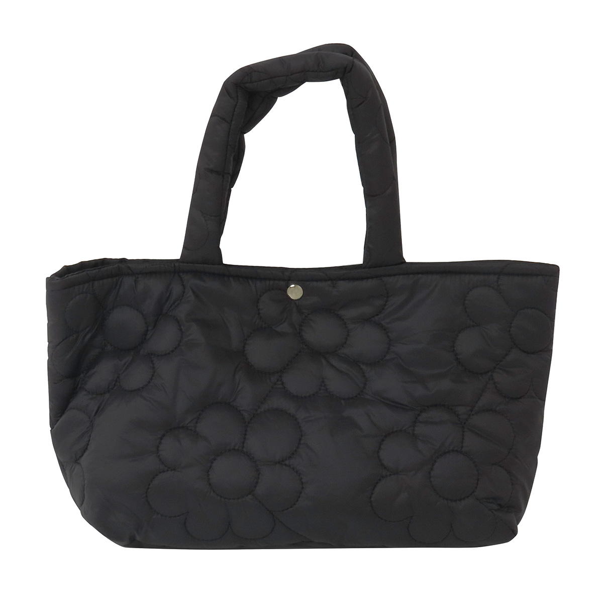 【まとめ買い】トートバッグ花柄 ブラック 0490/328709