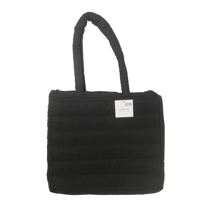 【まとめ買い】キルティングトートバッグ 正方形 BK 0599/329106