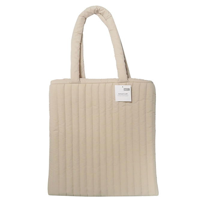 【まとめ買い】キルティングトートバッグ 長方形 BE 0599/329107