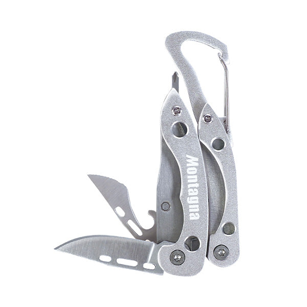 【まとめ買い】アウトドアマルチツール 8徳 ツールセット 8in1マルチプライヤー Montagna モンターナ HAC3449 アウトドアカトラリー カラビナ付 1571/329715