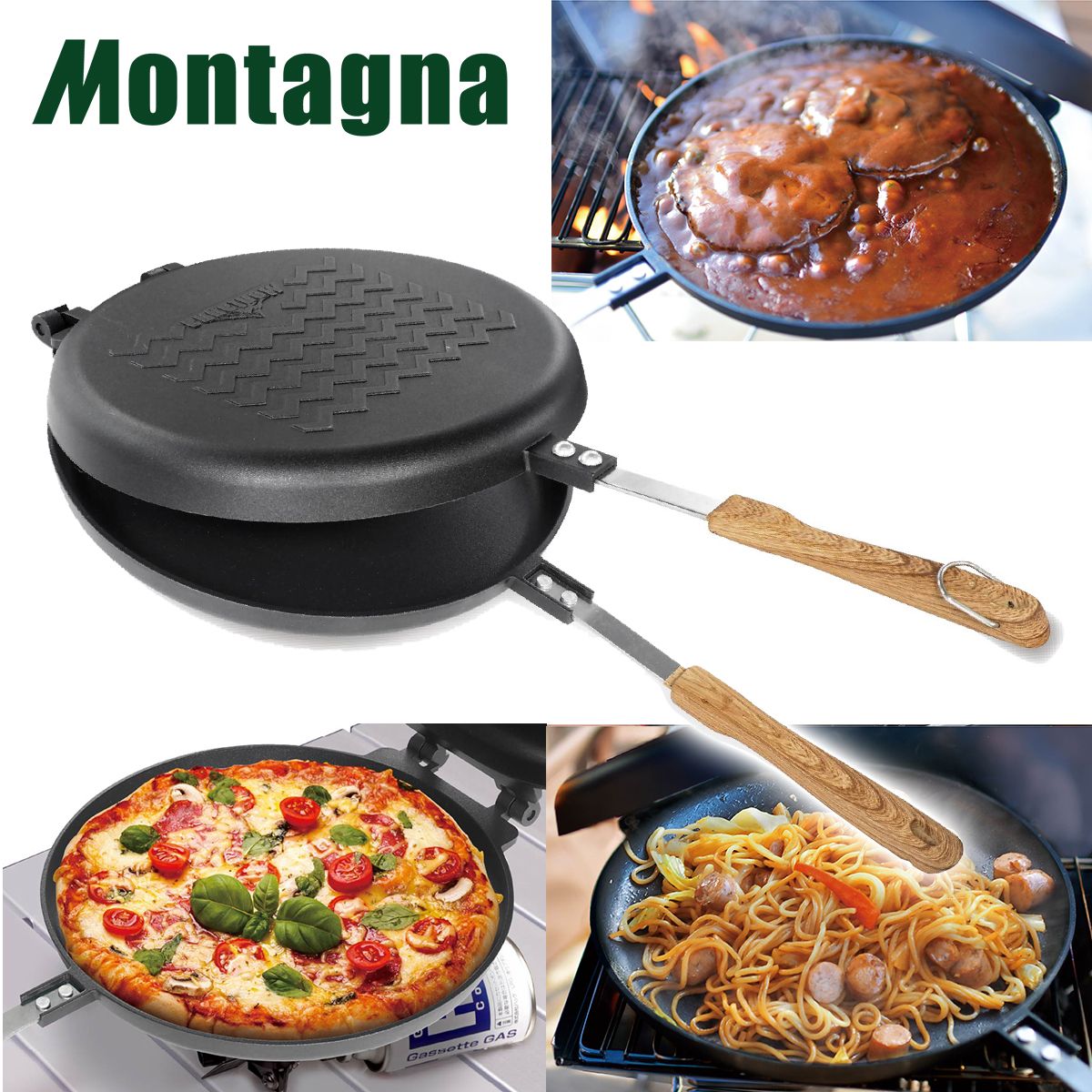 【まとめ買い】アウトドアクッカー グリルパン ホットパン ピザ用 フライパン 本格ピザグリル&ホットパン Montagna モンターナ HAC3189 1571/329721