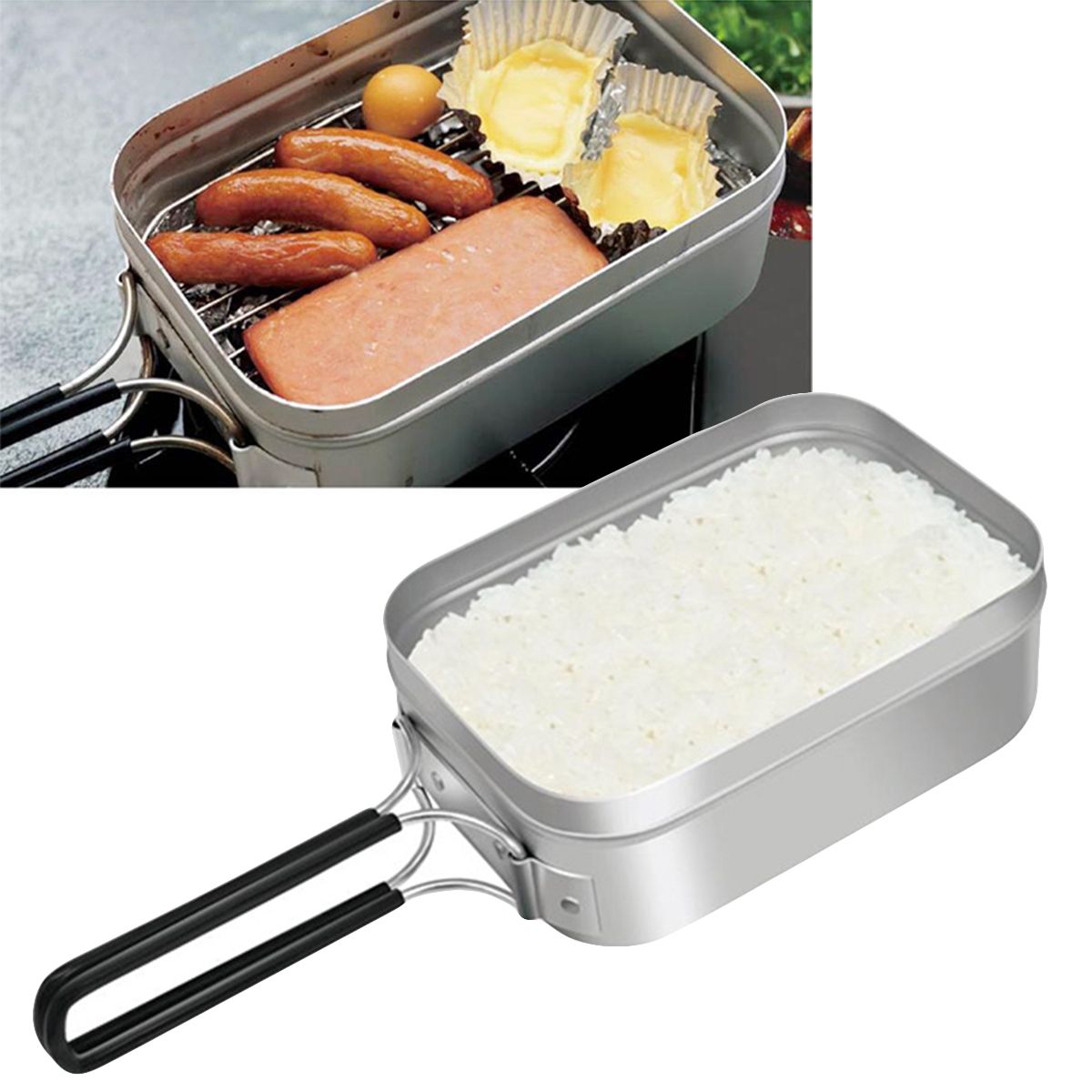 【まとめ買い】ライスクッカー メスティン アウトドアクッカー 炊飯 3合 アルミ製ライスクッカー HAC2896 1571/329724