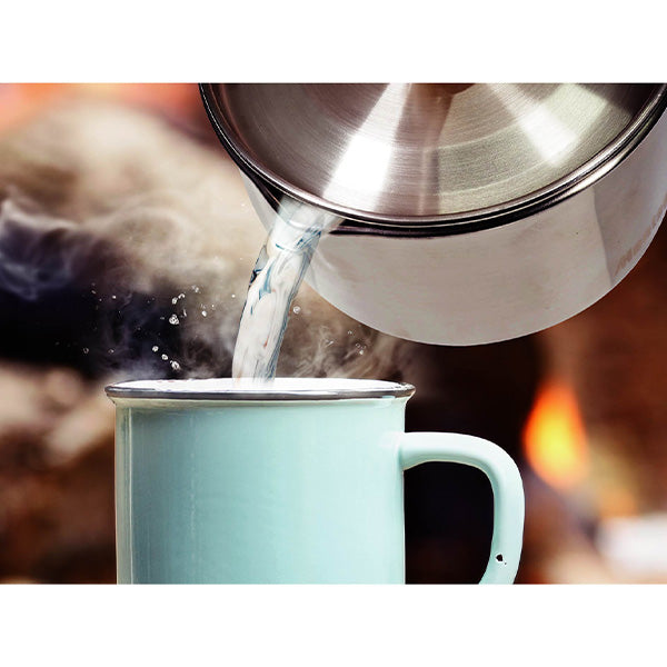 【まとめ買い】アウトドアクッカー ケトルクッカー 直径12cm 片手鍋 ステンレス 取手 フタ 収納袋付 Montagna モンターナ HAC3427 1571/329726