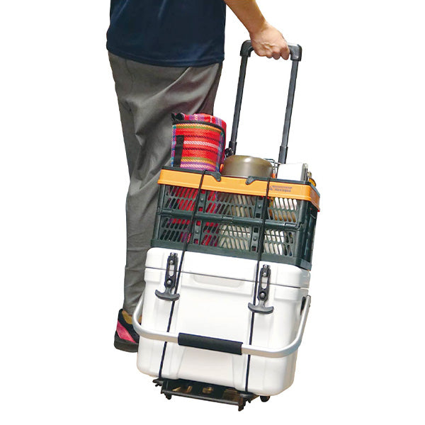 【まとめ買い】キャリーカート 折りたたみ式 ハンドキャリー ゴムバンド付き 台車 耐荷重20kg Montagna モンターナ HAC3463 1571/329746