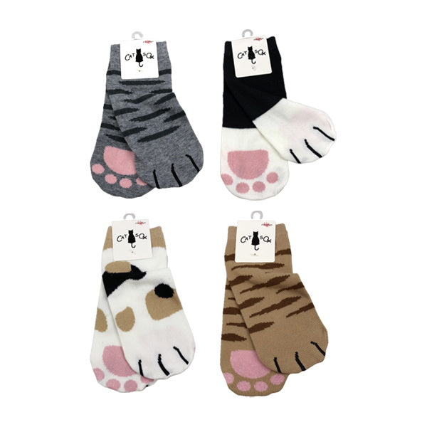 【まとめ買い】靴下 ソックス スニーカーソックス レディース 婦人 ネコ足スニーカー 23-25cm 1380/330123