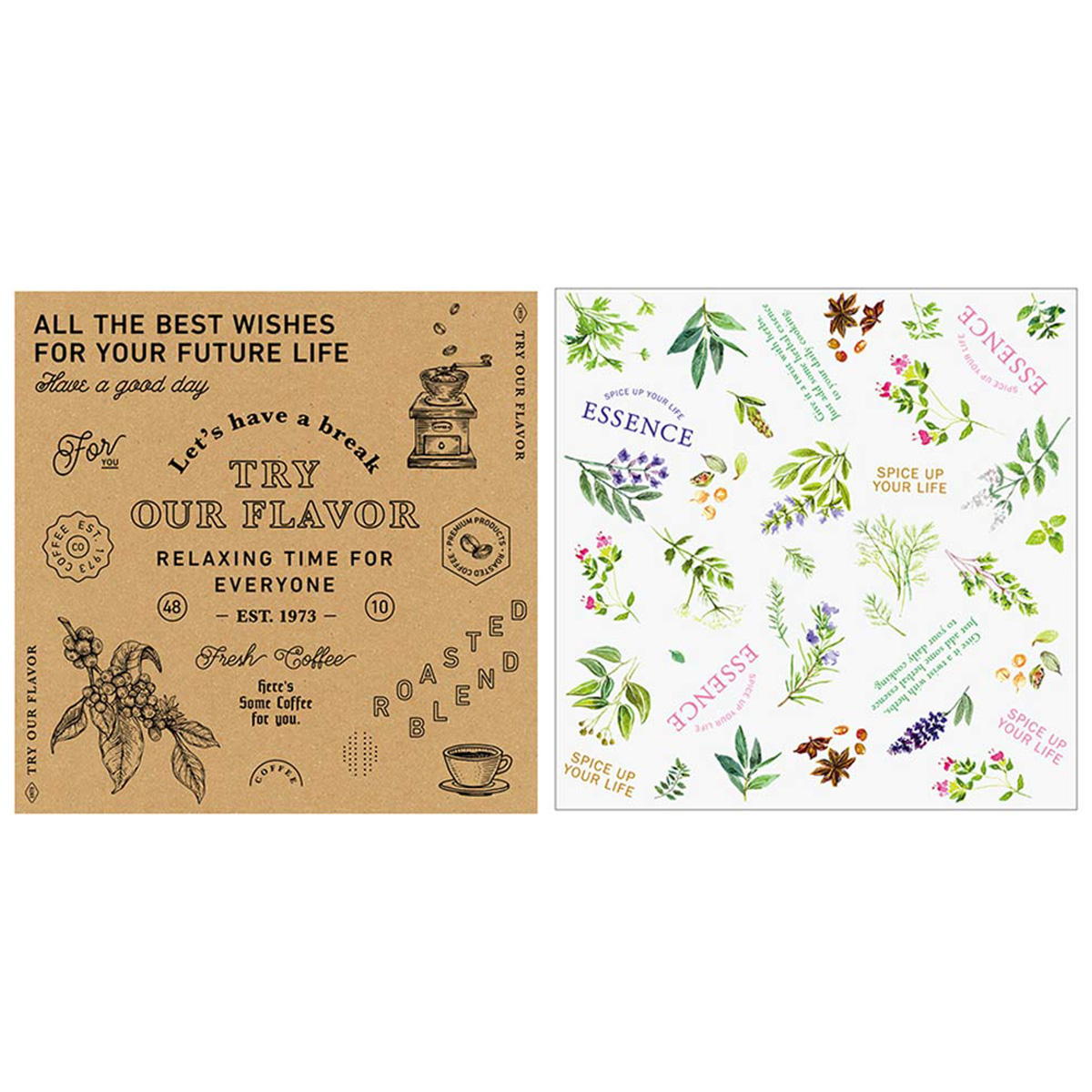 【まとめ買い】ワックスペーパーS 30P ボタニカルカフェ0356/331046