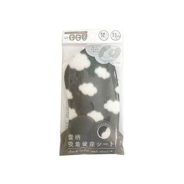 【まとめ買い】吸着便座シート 便座カバー 雲柄 0510/331285