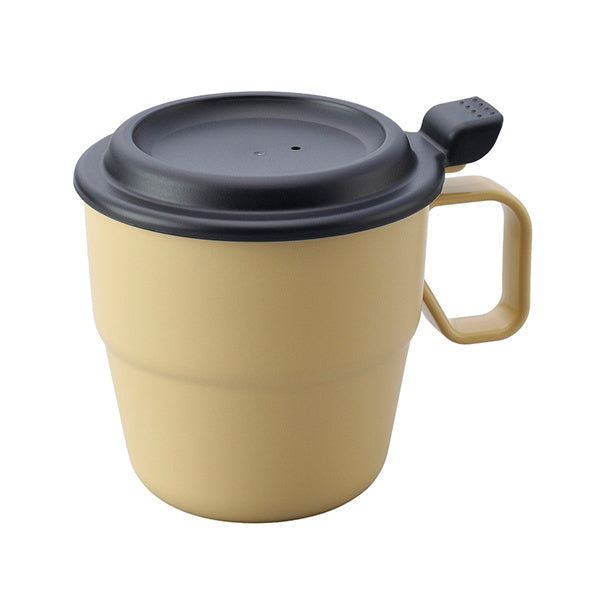 【まとめ買い】フラップマグ プラスチック製アウトドア食器 マグ ベージュ 360ml 0978/331437