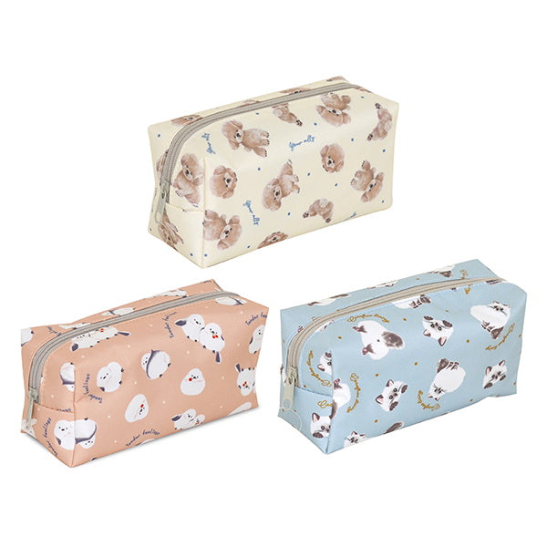 【まとめ買い】化粧ポーチ エブリィアニマル シンプルポーチ 75×150×55mm 0936/331446