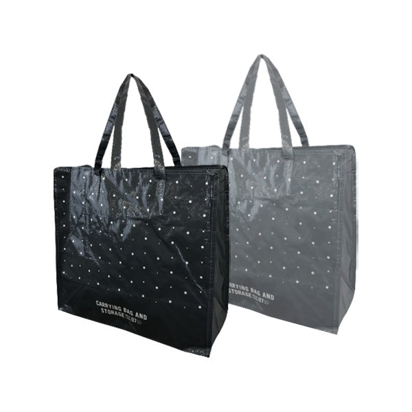 【まとめ買い】ファスナー付トートバッグ ショッピングバッグ 35×39×20cm 0808/331603