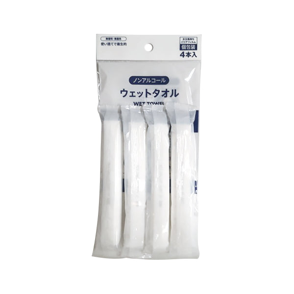 【まとめ買い】超大判ウェットタオル 個包装4本入 0692/332820