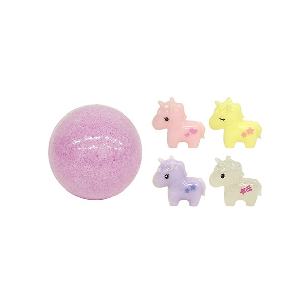 【まとめ買い】入浴剤 入浴料 バスボム バスボール マスコット入り入浴料 夢みるユニコーン 55g 0490/332883